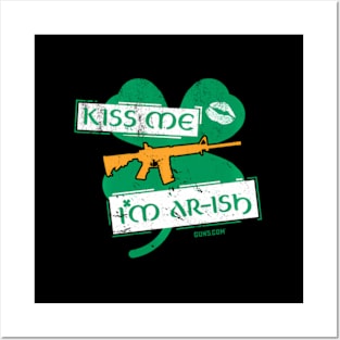 Kiss Me I'M Ar-Ish W C - St. Patrick'S Day Posters and Art